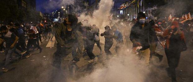 Protesto no Peru