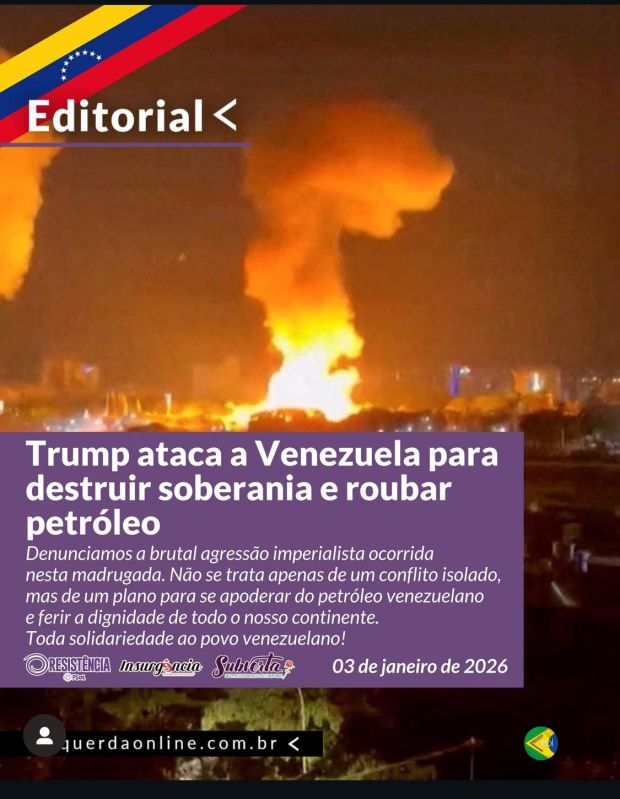 Trump ataca a Venezuela para destruir soberania e roubar&nbsp;petróleo